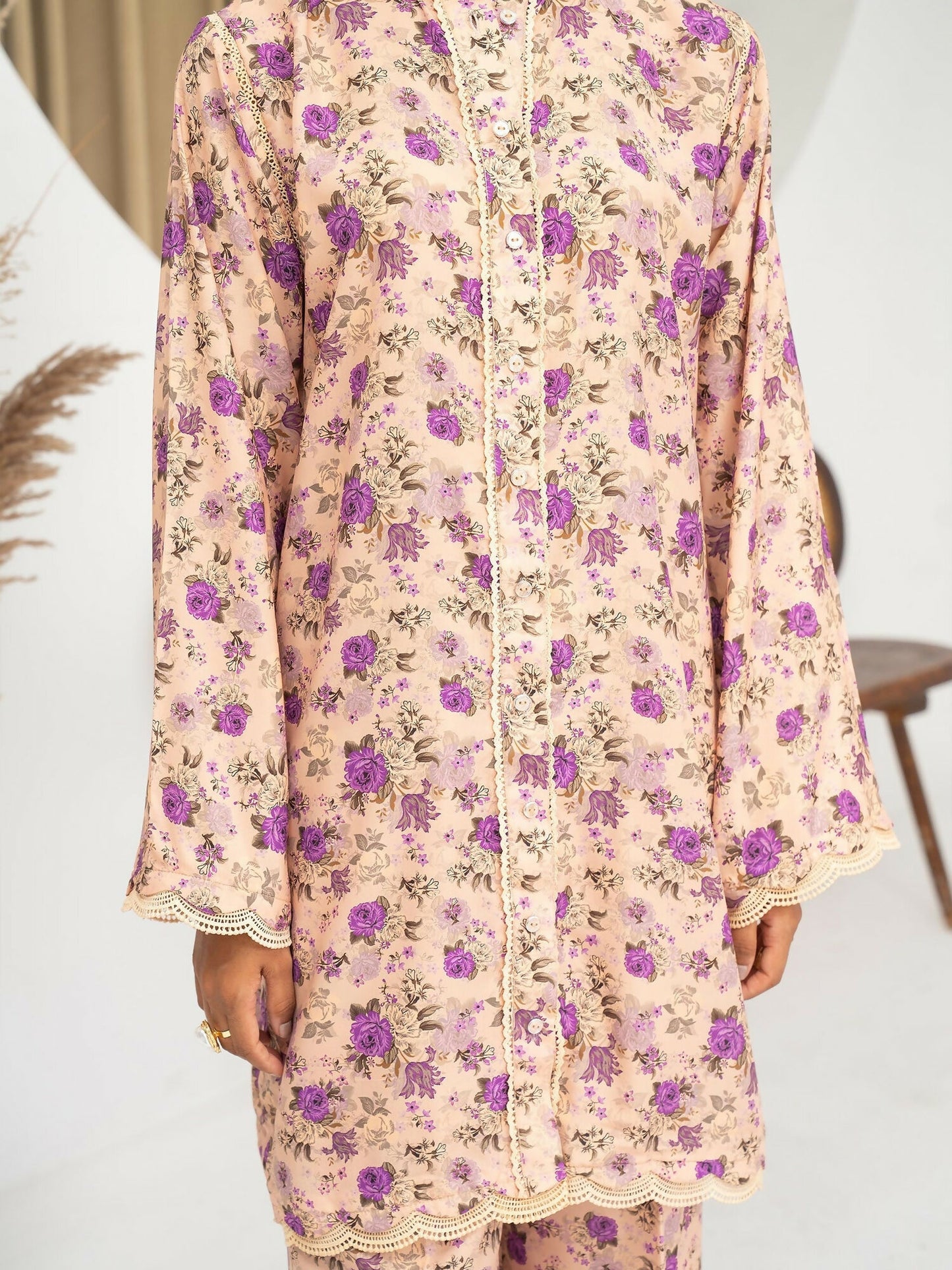 Panache Apparel Florise Lawn Printed Co-Ord Set-Maive