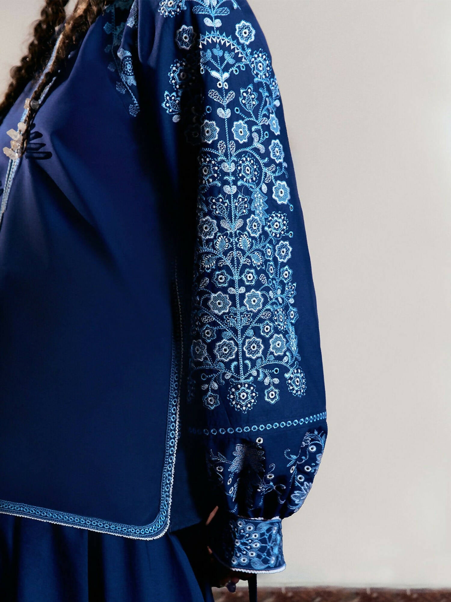 Jugnu by Hussain Rehar Summer Pret'25 Edit III Cotton Embroidered 2-Piece Suit-Nayeli