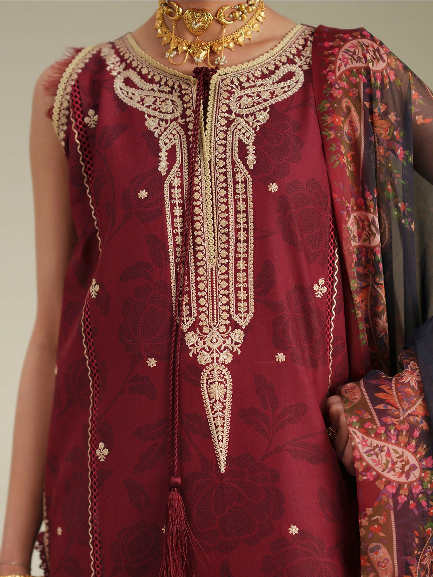 Binilyas Jojo Summer'26 Lawn Embroidered Unstitched 3-Piece Suit-84B