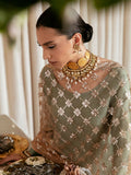 Hussain Rehar Moon In The Golden Cup Raw Silk Embellished Stitched 3-Piece Suit-Duende