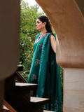 Green Panache Apparel Noor Mahal Cotton Printed Stitched Suit-Aylaar