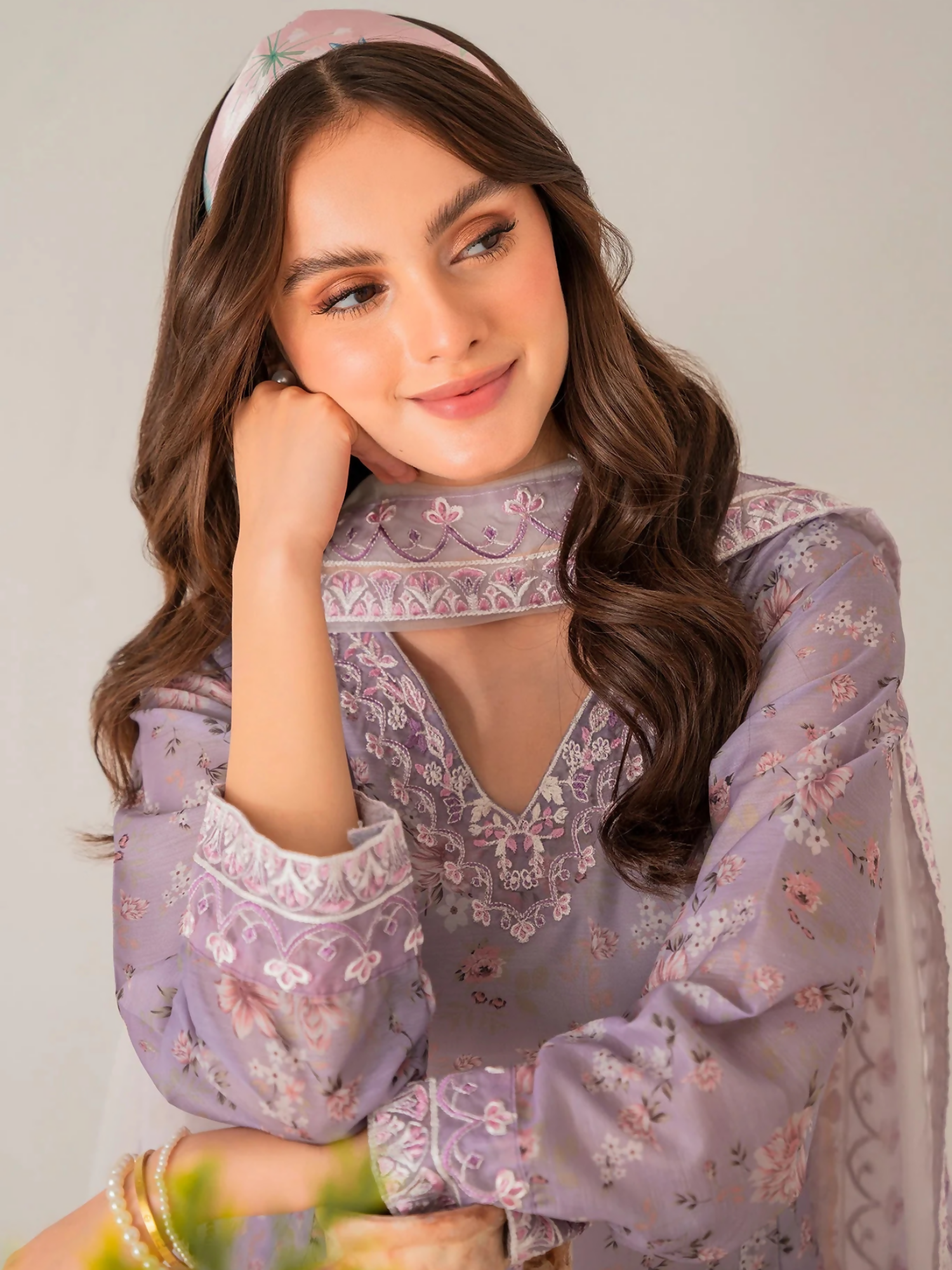 Panache Apparel Daily Essentials RTW Lawn Printed Embroidered Stitched Suit-Florentina