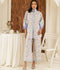 Allure By IH Summer Dreams Lawn Silk Printed Co-Ord Set-Violet