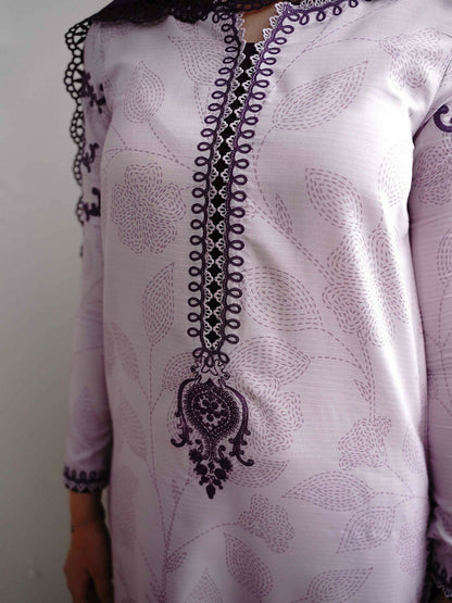 Binilyas Noura Viscose Embroidered Unstitched 3-Piece Suit-73-A