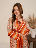 Stylish Collection Velvet Vogue Printed Co-Ord Set-Zimal Rude