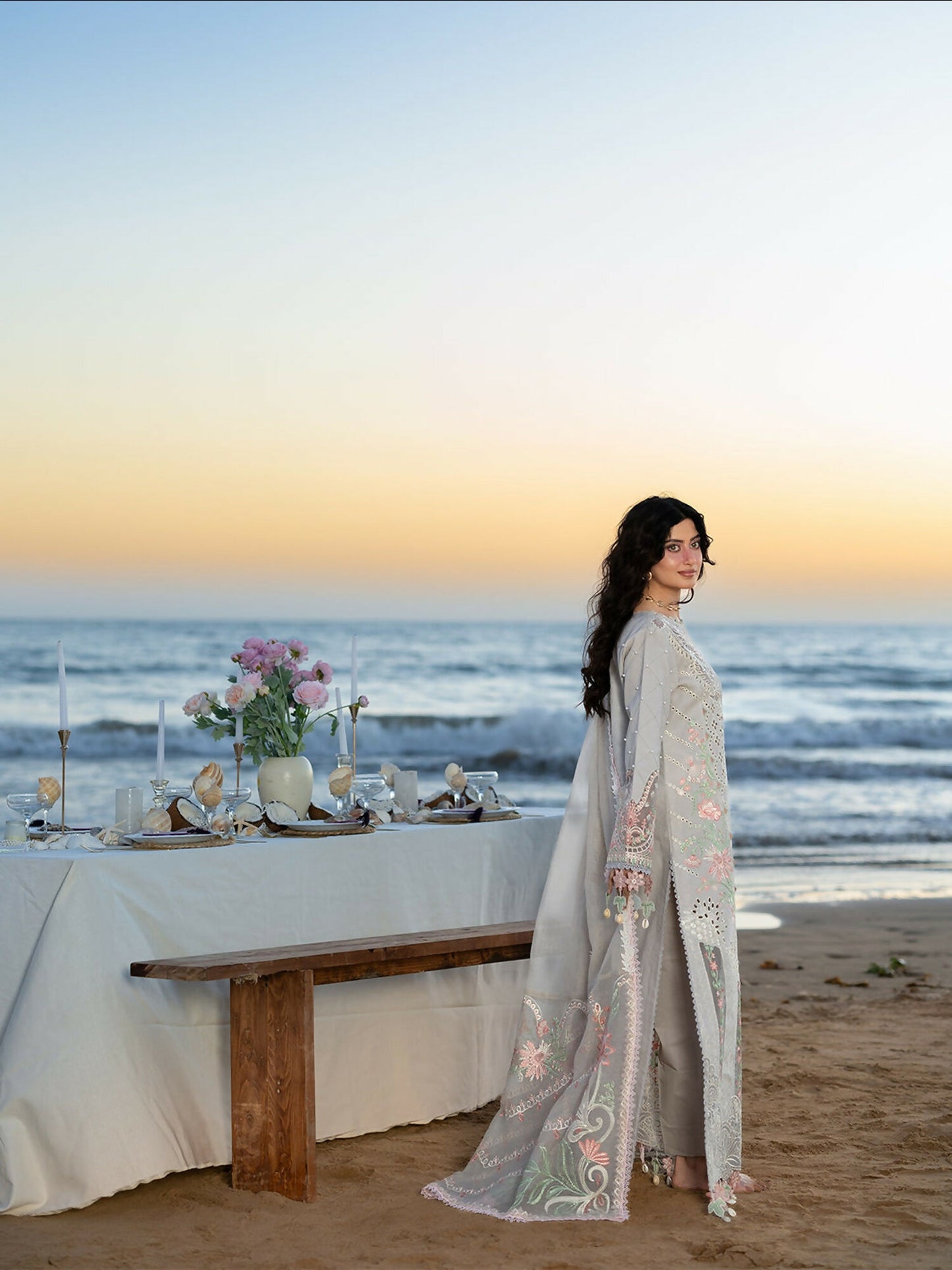 Mahnur Sirene Luxury Lawn'26 Embroidered Unstitched 3-Piece Suit-S-06