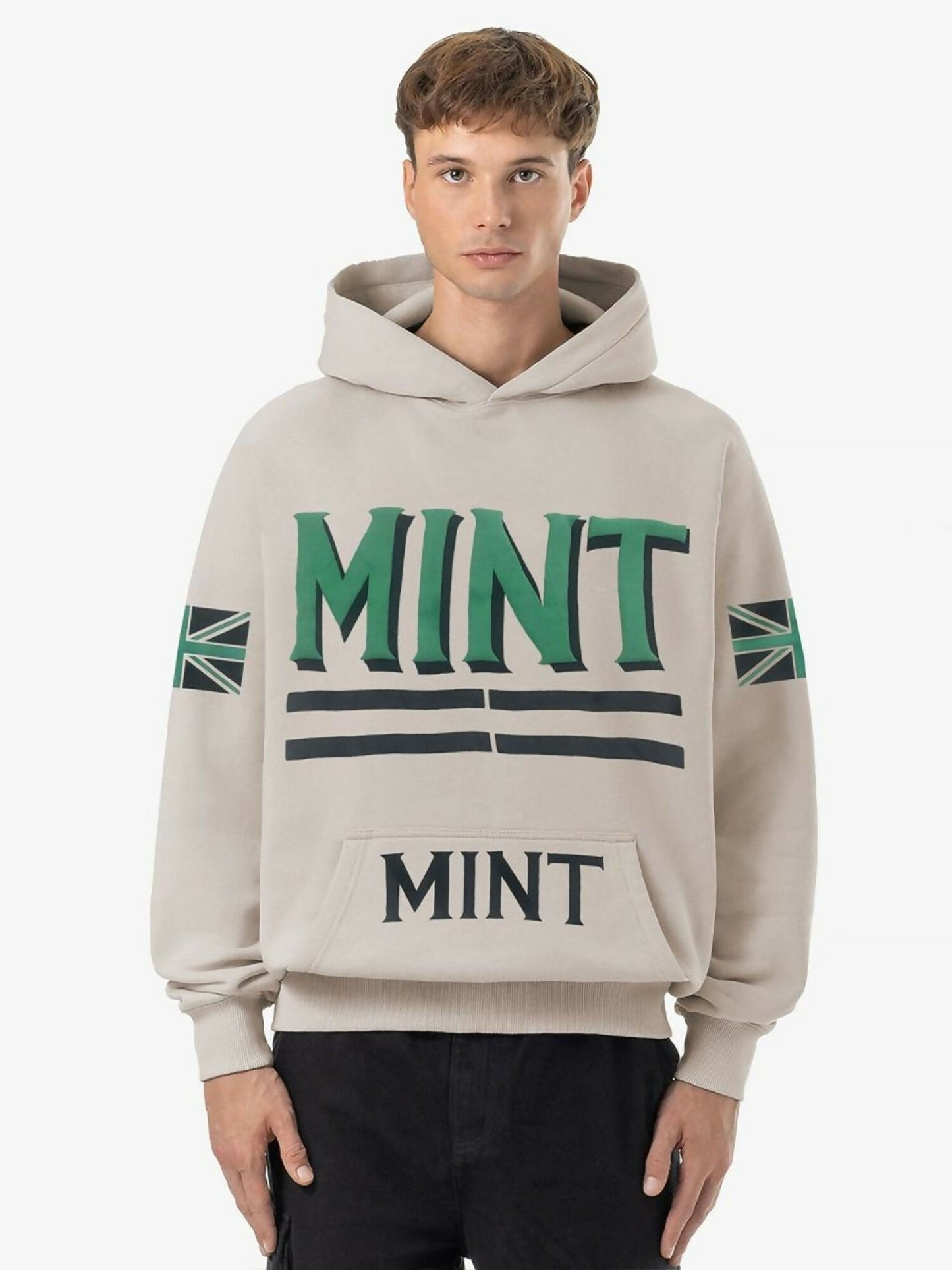Jupiter Heavy GSM Mint Puff Printed Oversized Hoodie-14858