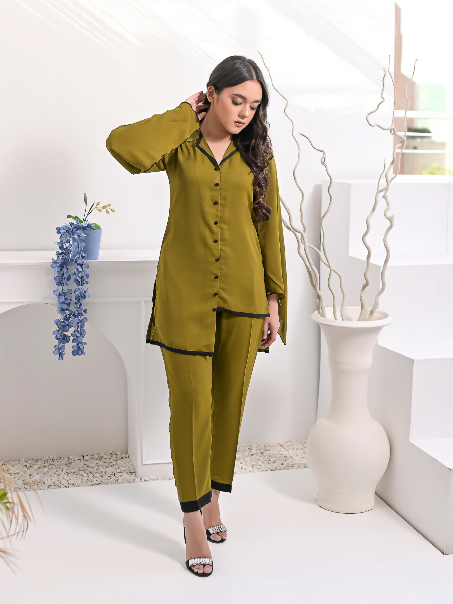 Ruby's Couture Haute & Chic Georgette Co-Ord Set-Doreti