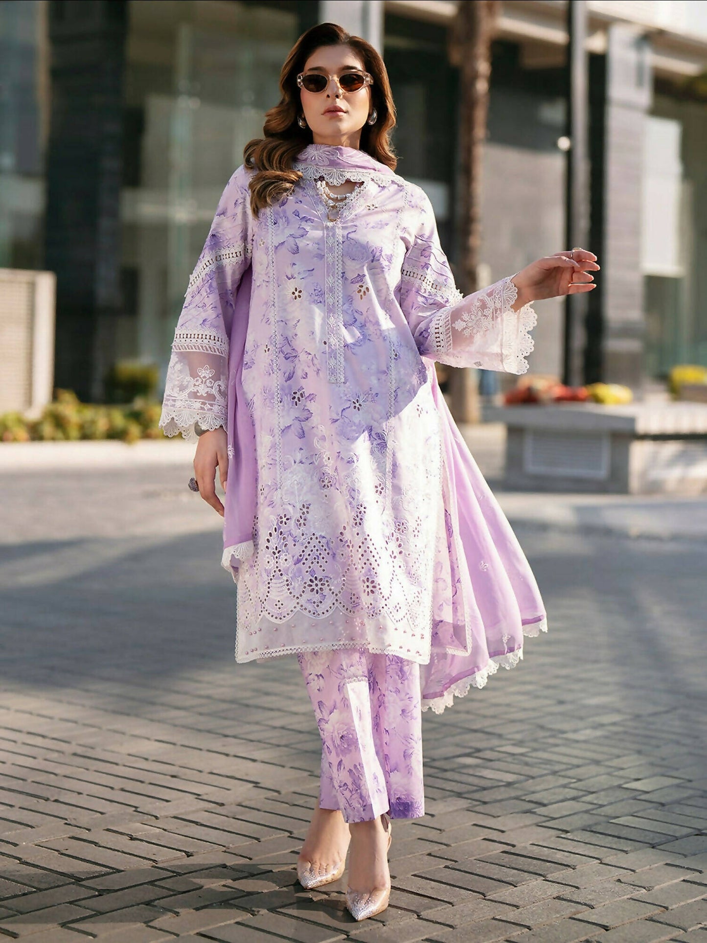Mahnur Broadway Luxury Lawn'26 Embroidered Unstitched 3-Piece Suit-BW-009