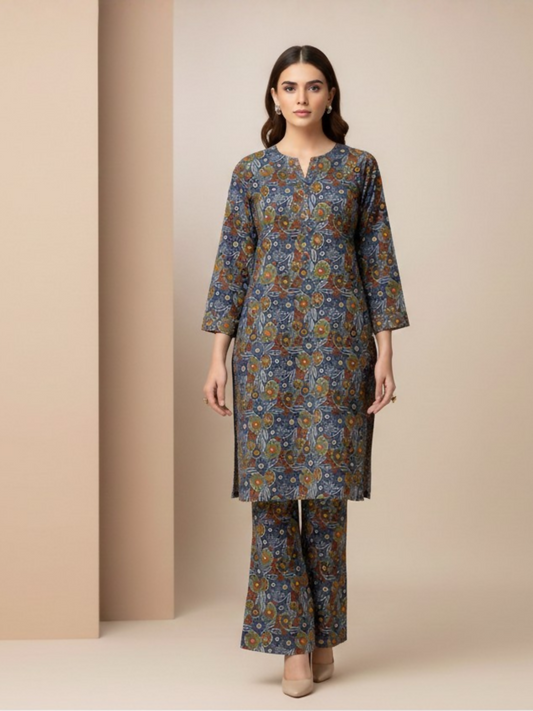 Bin Shaukat Cotton Cambric Printed Unstitched 2-Piece Suit