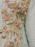 Shiza Hassan Nadia Luxury Pret Korean Raw Silk Embellished Stitched 2-Piece Suit-Allure