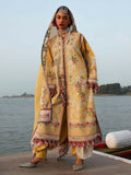 Hussain Rehar Luxury Lawn'26 Eid Edit Embroidered Unstitched 3-Piece Suit-Ochre