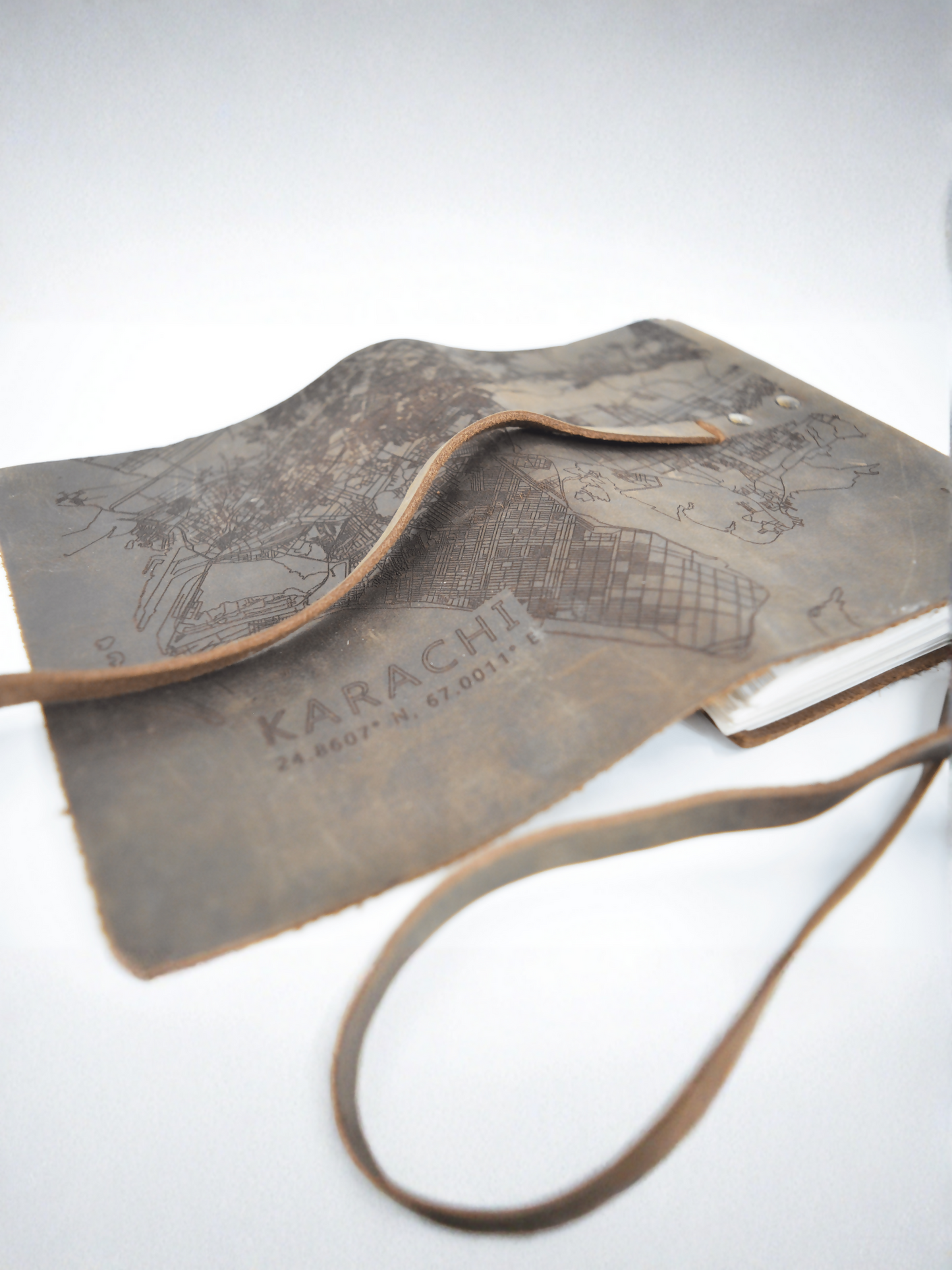 MappedPK Karachi Mapped Leather Journal