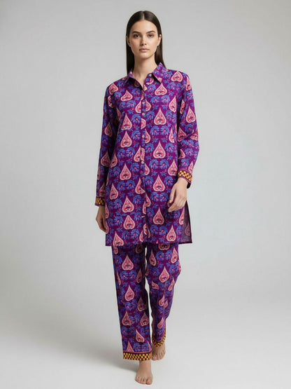 Tashu Khaddar Printed Co-Ord Set-TG-138