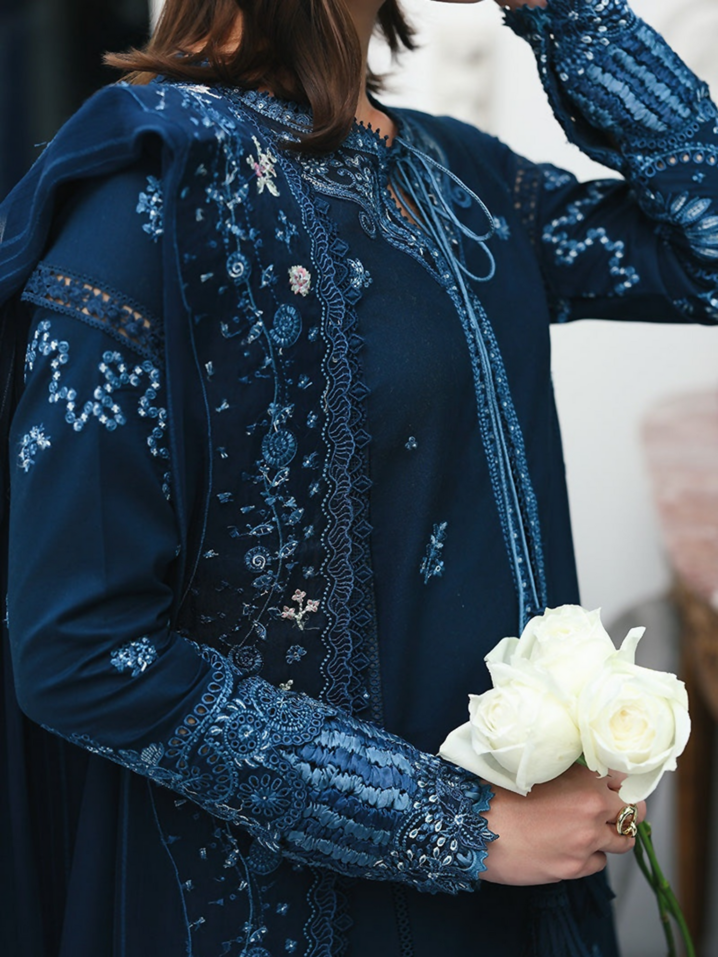 Qalamkar Qline Lawn Drop-1 Embroidered Unstitched 3-Piece Suit-RP-10-Zohal