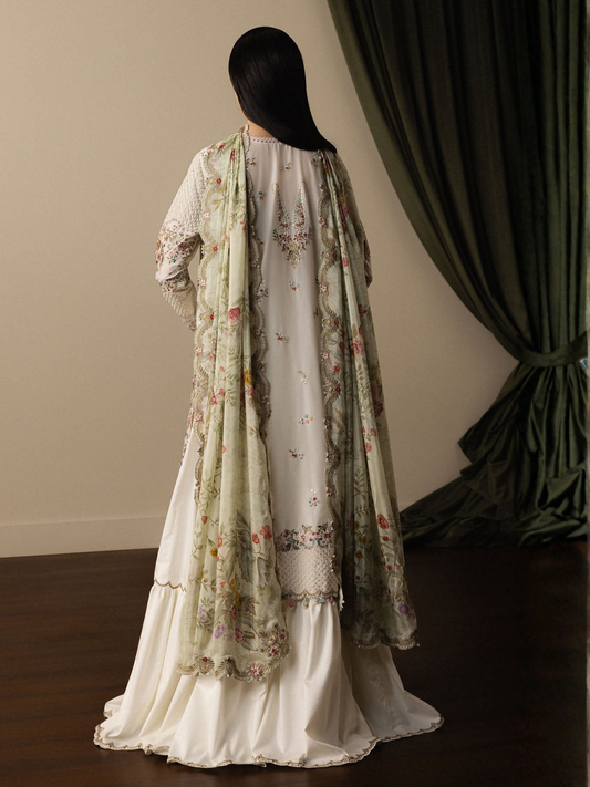 Zara ShahJahan Satori'26 Lawn Embroidered Unstitched 3-Piece Suit-Shiori-D5