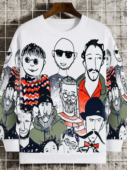 Jupiter Personality Face Printed Shirt-14485