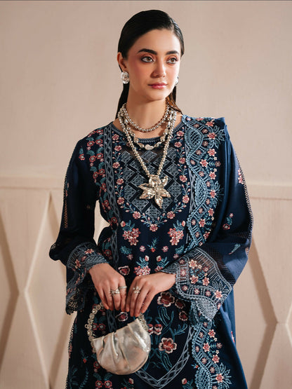 Mahnur Secret Garden Karandi Embroidered Unstitched 3-Piece Suit–SG-012
