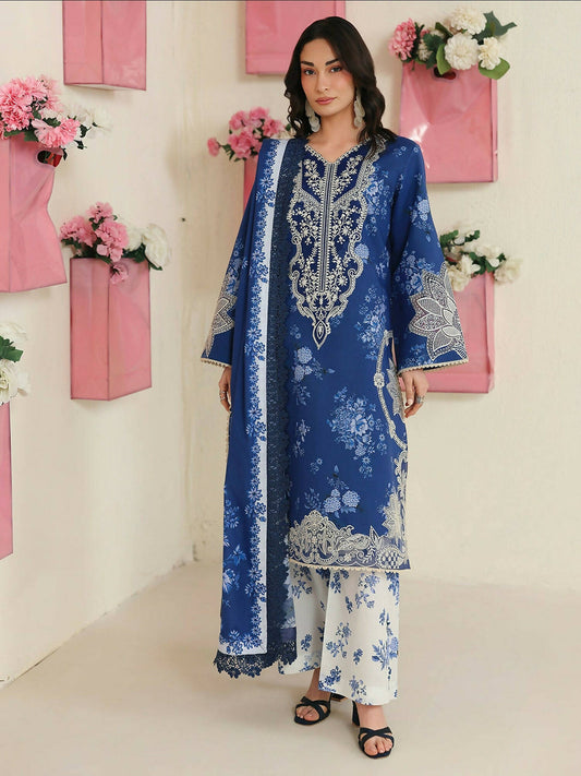Mahnur Anaya Summer Vol 2 Lawn Embroidered Unstitched 3-Piece Suit-AN-2-03