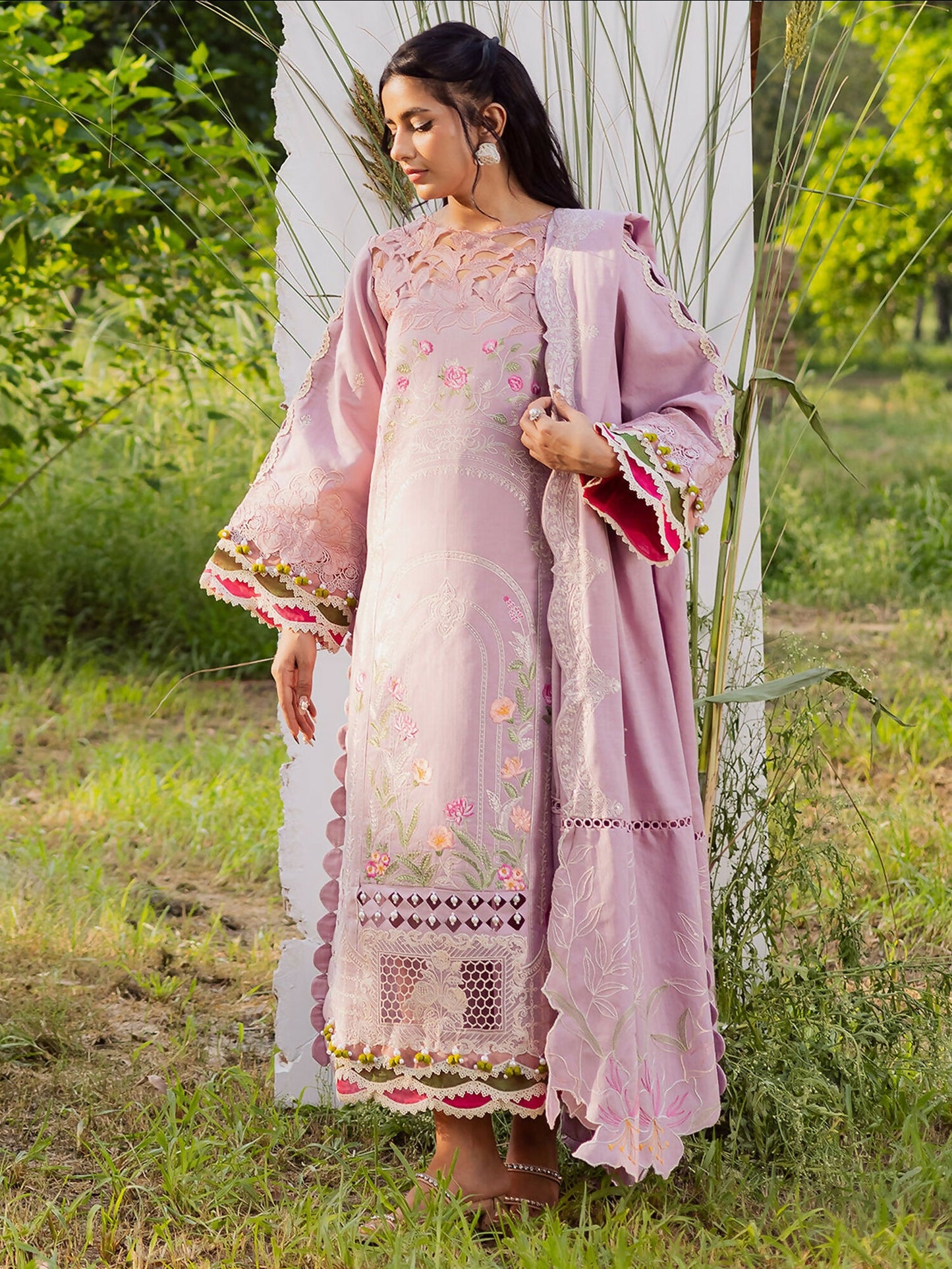 Parishay Winterwood Tales Khaddar Embroidered Unstitched 3-Piece Suit- WW - 10