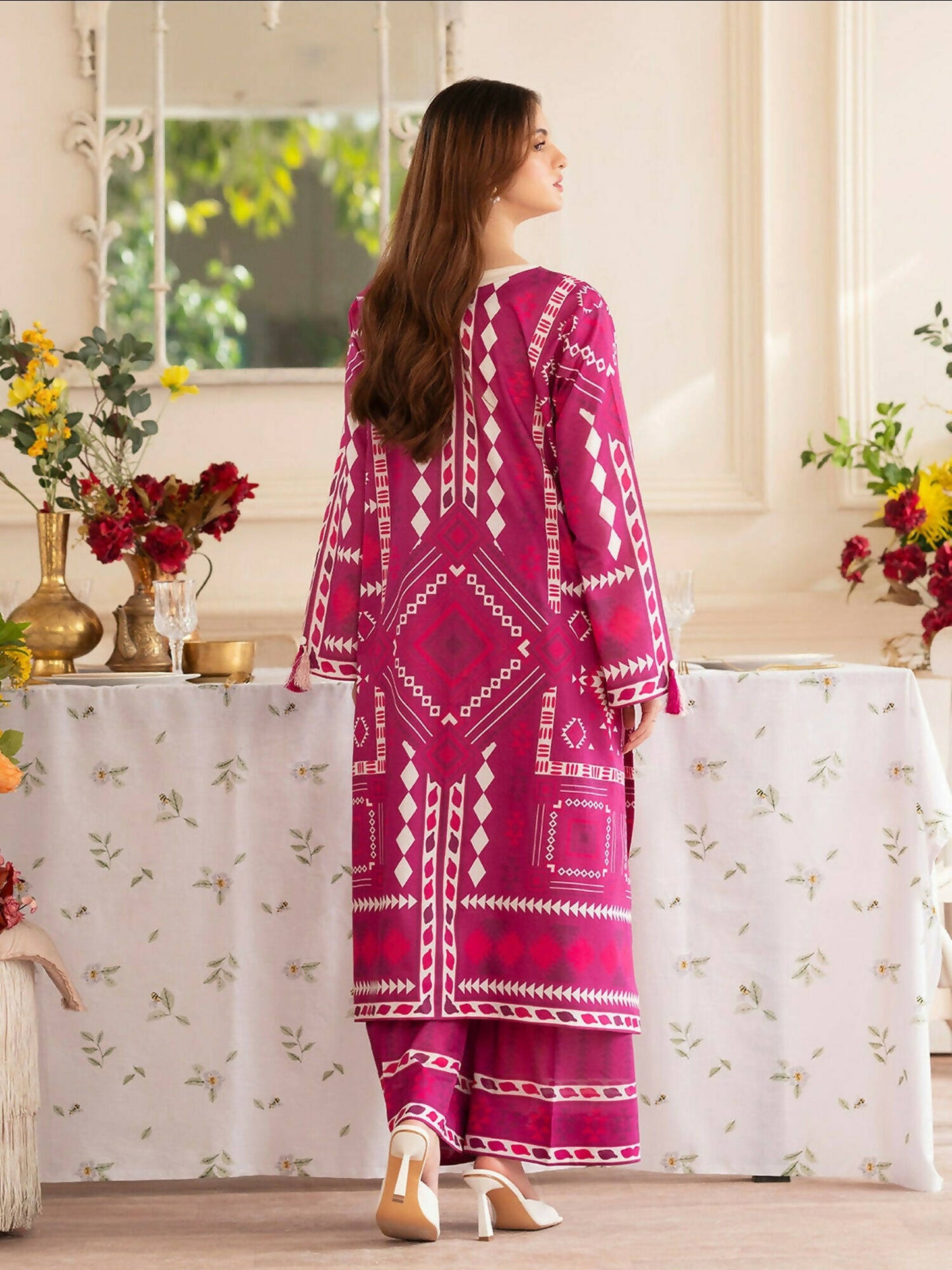Mahnur Noir Lawn'26 Printed Co-Ord Set-N-04