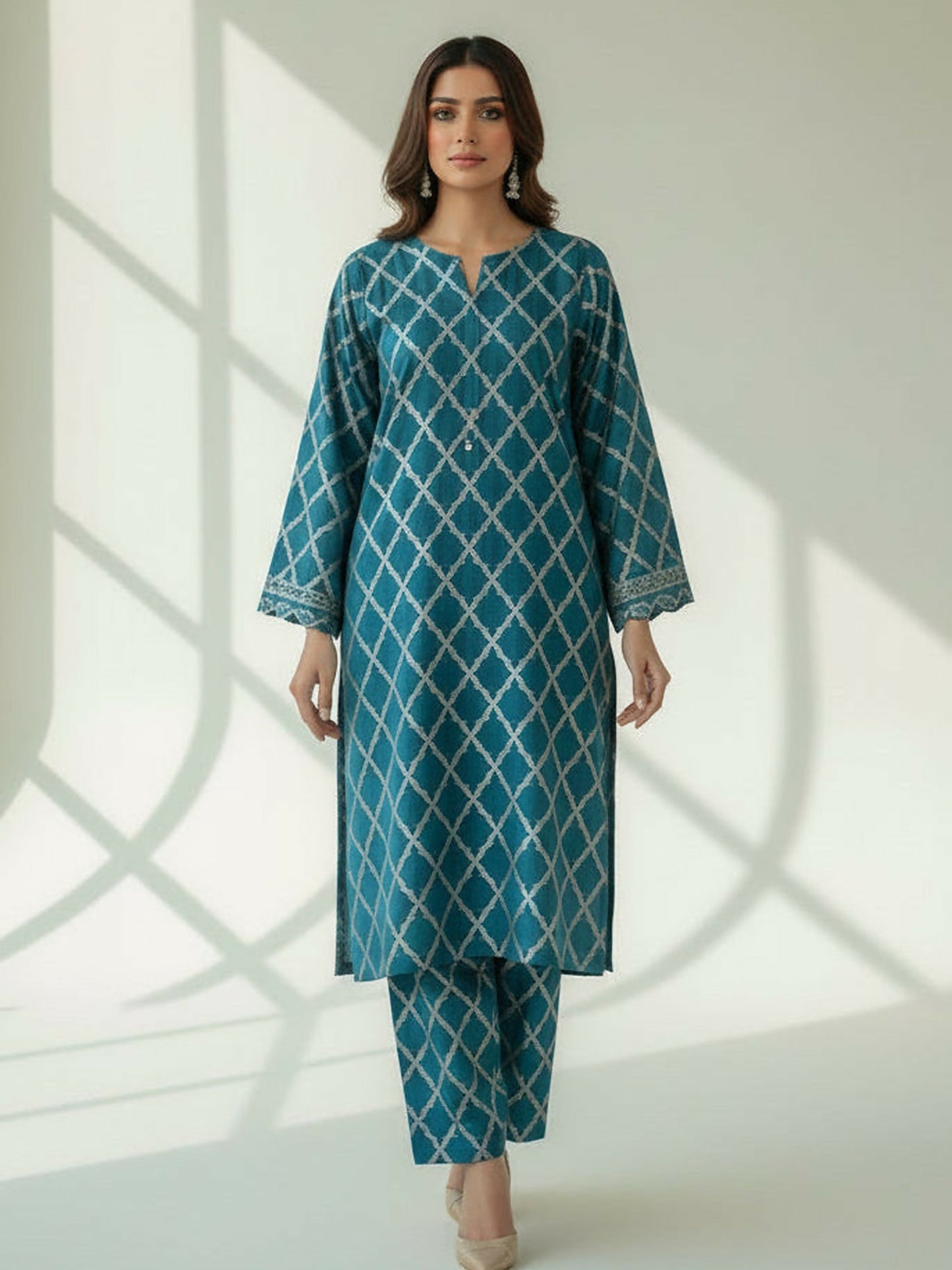 MAK Fashion Jacquard Lawn Printed Unstitched 2-Piece Suit