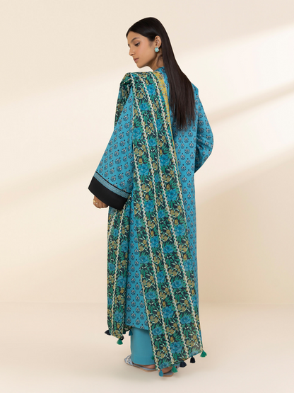 Sapphire Lawn Printed Unstitched 3-Piece Suit