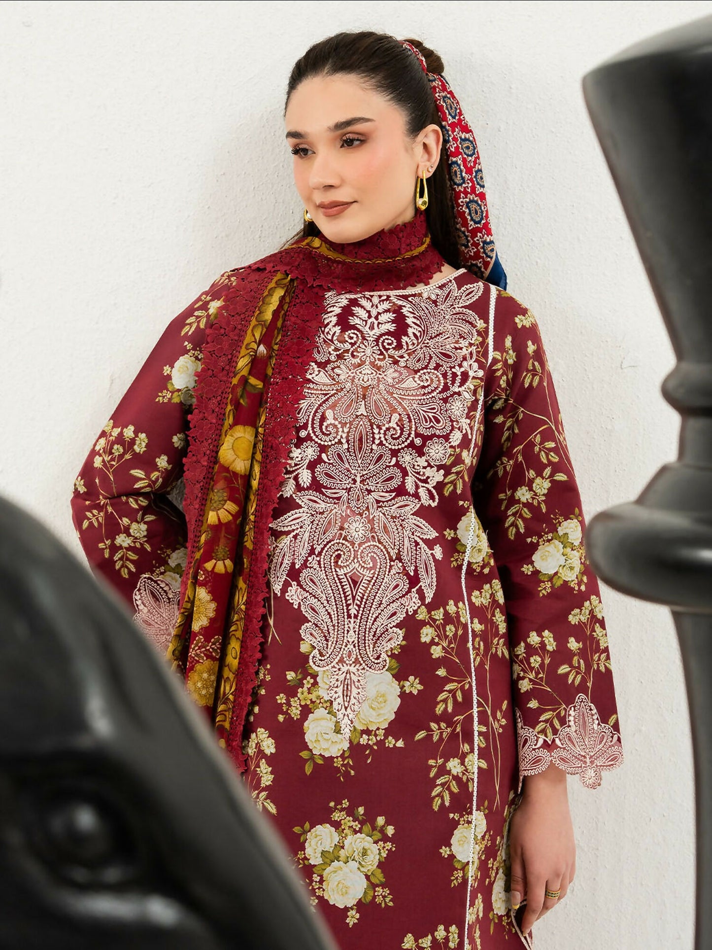 Mahnur Anaya Lawn Vol-1 Embroidered Stitched 3-Piece Suit-ANA-012