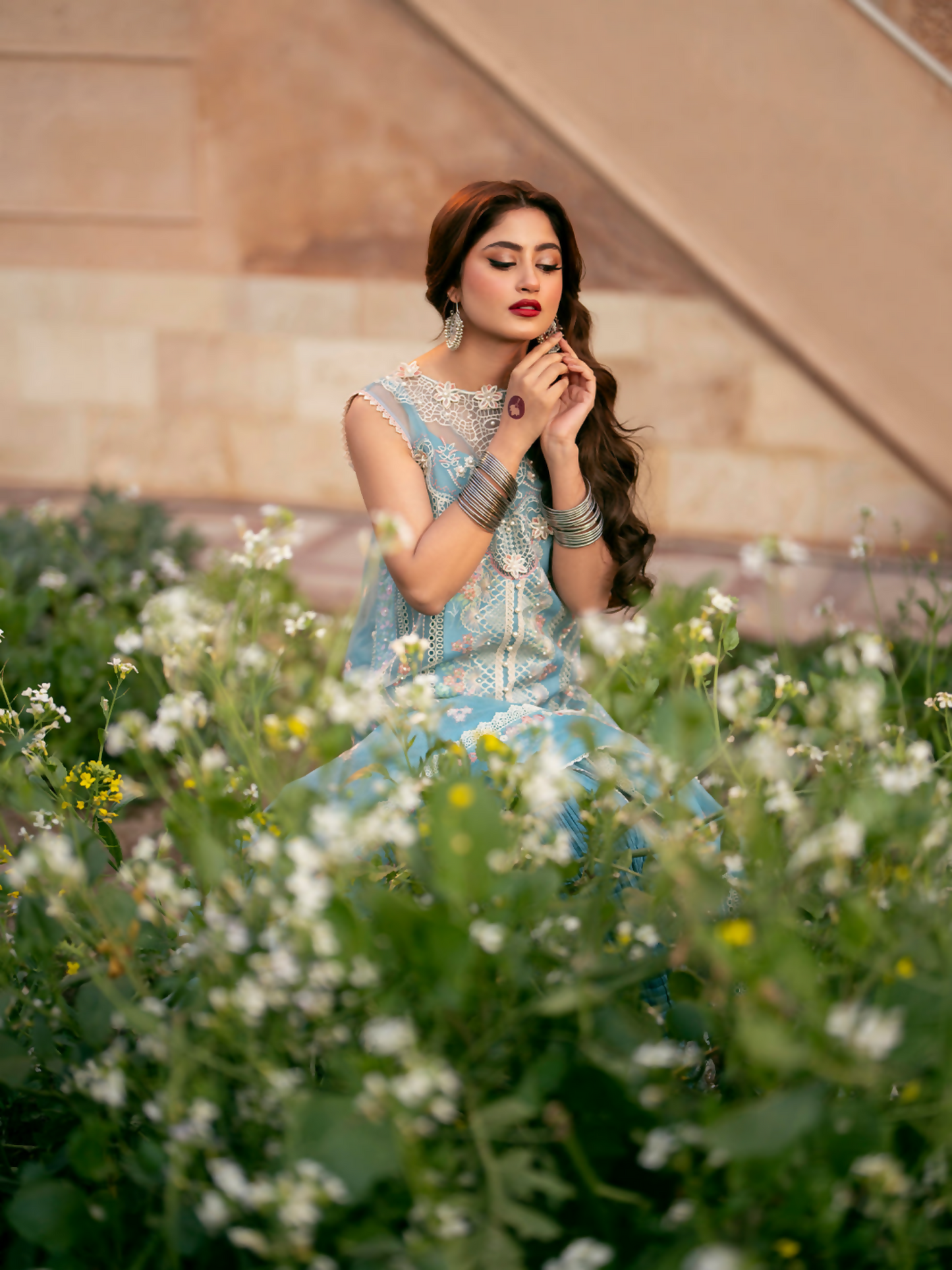 Binilyas Dilbaro Luxury Lawn Embroidered Unstitched 3-Piece Suit-406-B