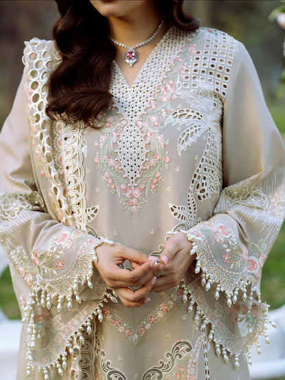 Binilyas Freesia Lawn Embroidered Stitched 3-Piece Suit-104-B