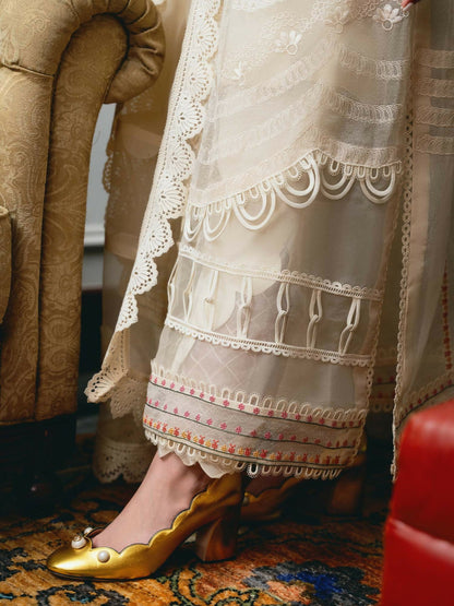 Shiza Hassan Aira Luxury Pret Cotton Net Embroidered Stitched 4-Piece Suit-Arila