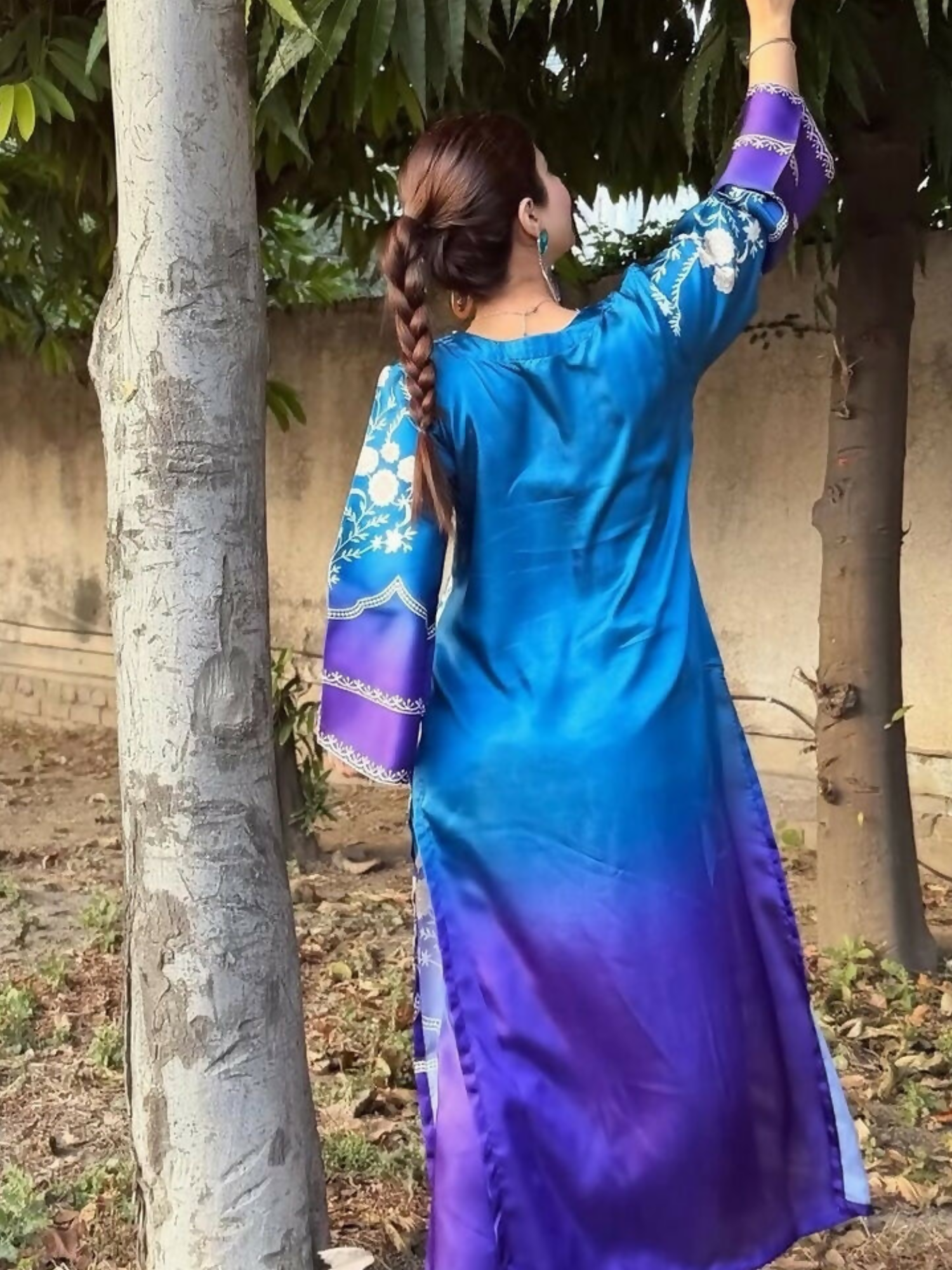 MH Cloth House Silk Printed Stitched 2-Piece Suit-Ruhara