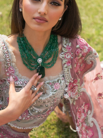 Shiza Hassan Lillian Wedding Formals Net Embellished Stitched 3-Piece Suit-Irina