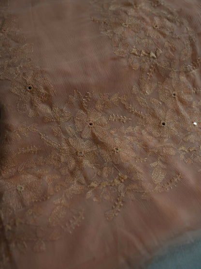 AB Hand Embroideries Chiffon Embroidered Unstitched 2-Piece Suit