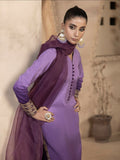 Hemstitch Raw Silk Stitched 3-Piece Suit-Raania