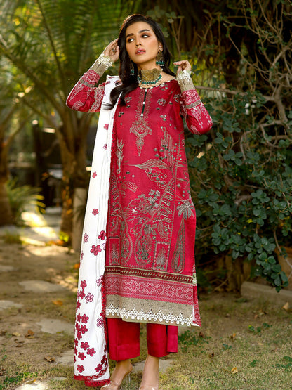 Binilyas Kotail Embroidered Unstitched 3-Piece Suit-766-B