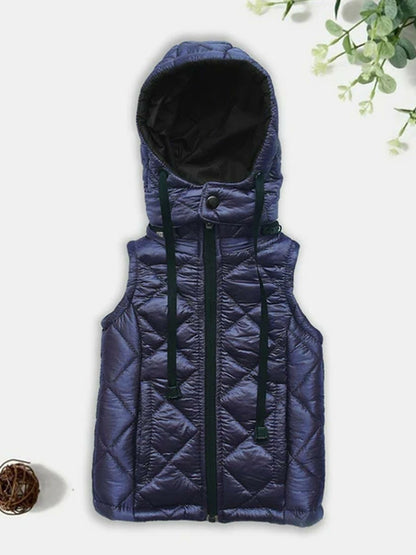 Jupiter Plain Kids Removable Hood Puffer Jacket-13200