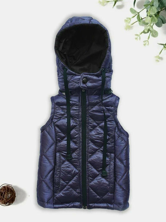 Jupiter Plain Kids Removable Hood Puffer Jacket-13200