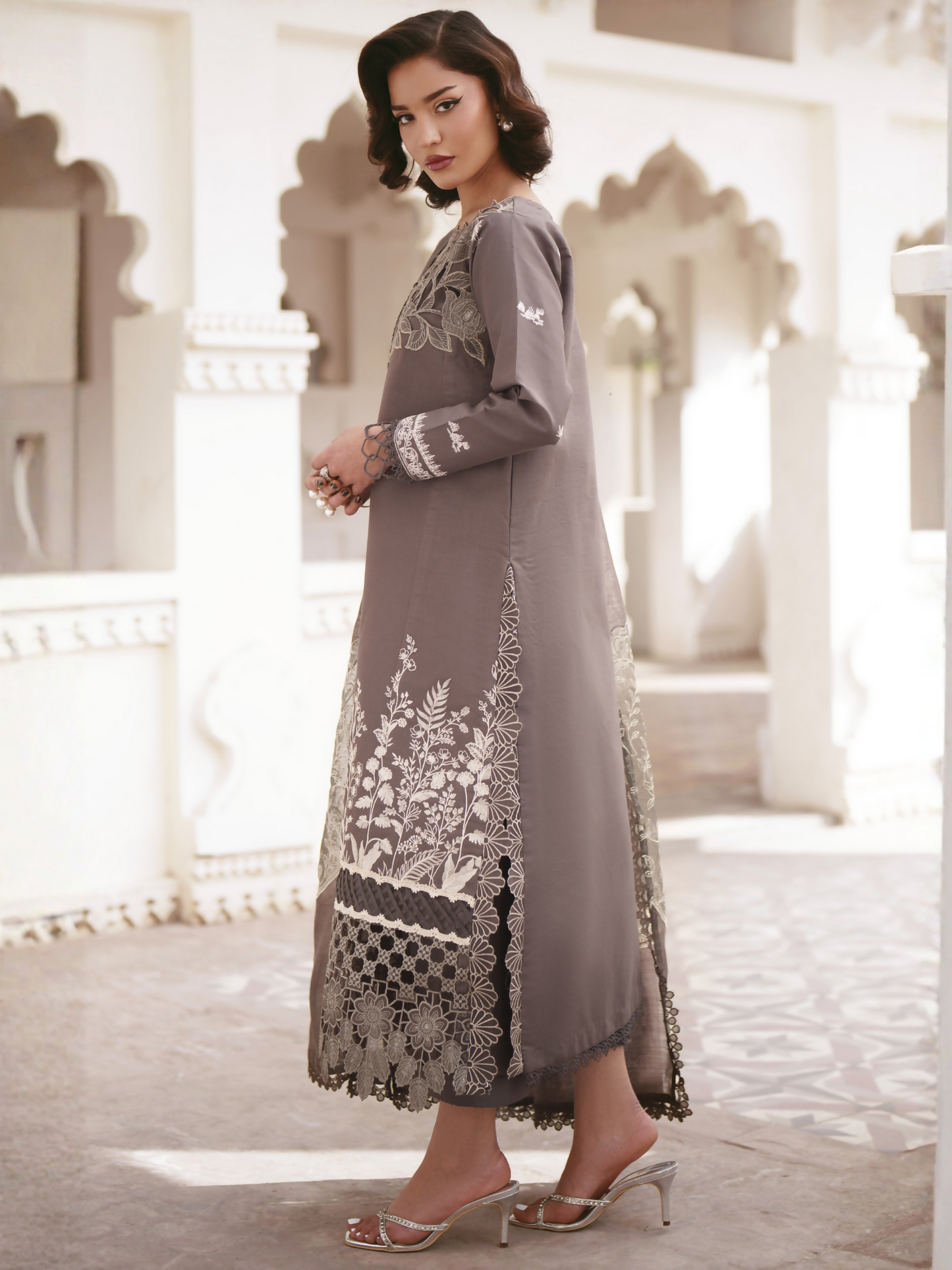 Parishay Shangrila Lawn Embroidered Unstitched 3-Piece Suit-SLA-14