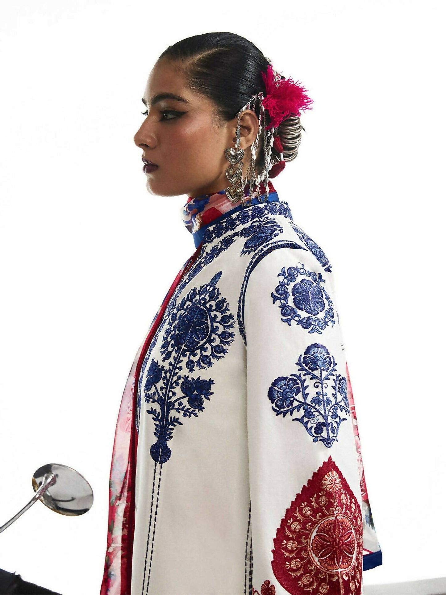 Jugnu by Hussain Rehar SS'25 Eid Pret Edit II Cotton Embroidered 2-Piece Suit-Tara