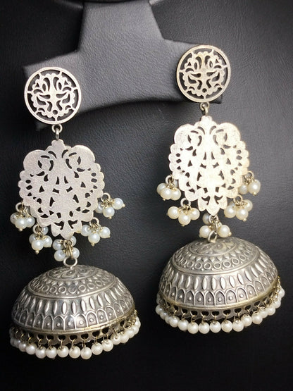 H&A Jewellery Oxidized Brass Handmade Earrings