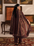 Mausummery Khaddar Printed Unstitched 3-Piece Suit-Cornelian