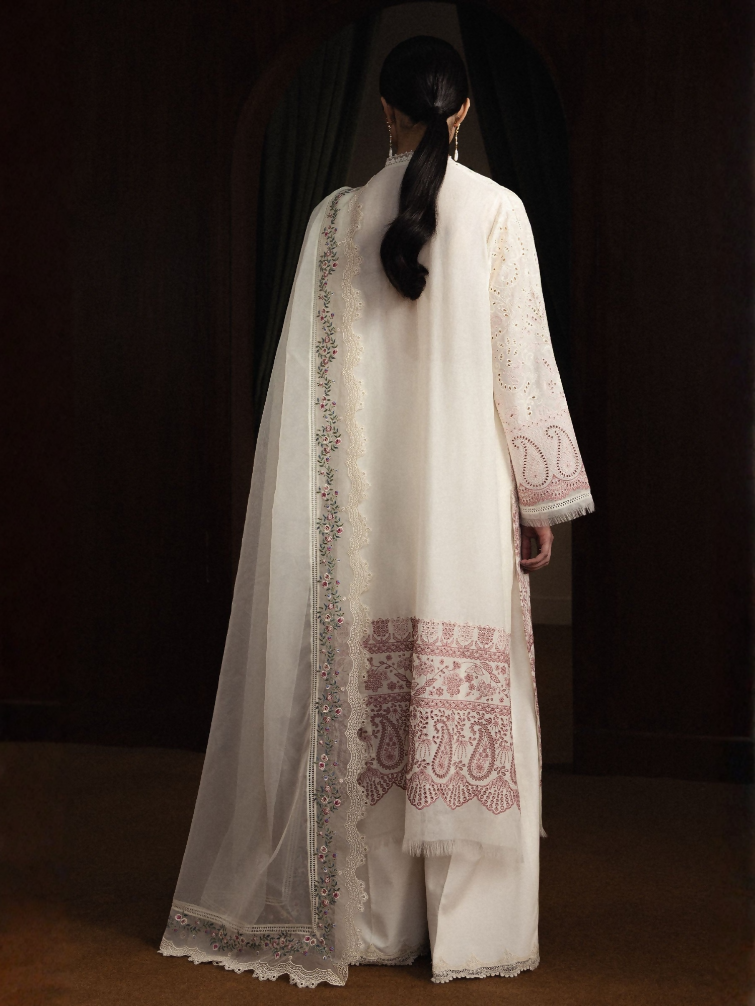 Zara ShahJahan Satori'26 Lawn Embroidered Unstitched 3-Piece Suit-Hoshimi-D12