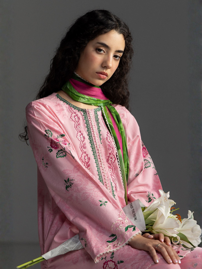 COCO by Zara Shahjahan Lawn'26 Embroidered Unstitched 3-Piece Suit-Miro-2A