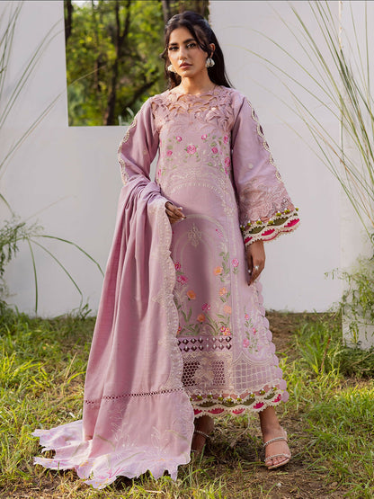Parishay Winterwood Tales Khaddar Embroidered Unstitched 3-Piece Suit- WW - 10