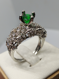 H&A Jewellery One Carat Silver Rhodium Plated Ring
