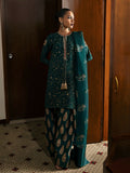 Hussain Rehar Basic Not Basic V Raw Silk Embellished Stitched 3-Piece Suit-Verdure