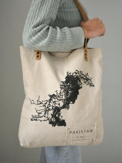 MappedPK Pakistan Mapped Tote Bag