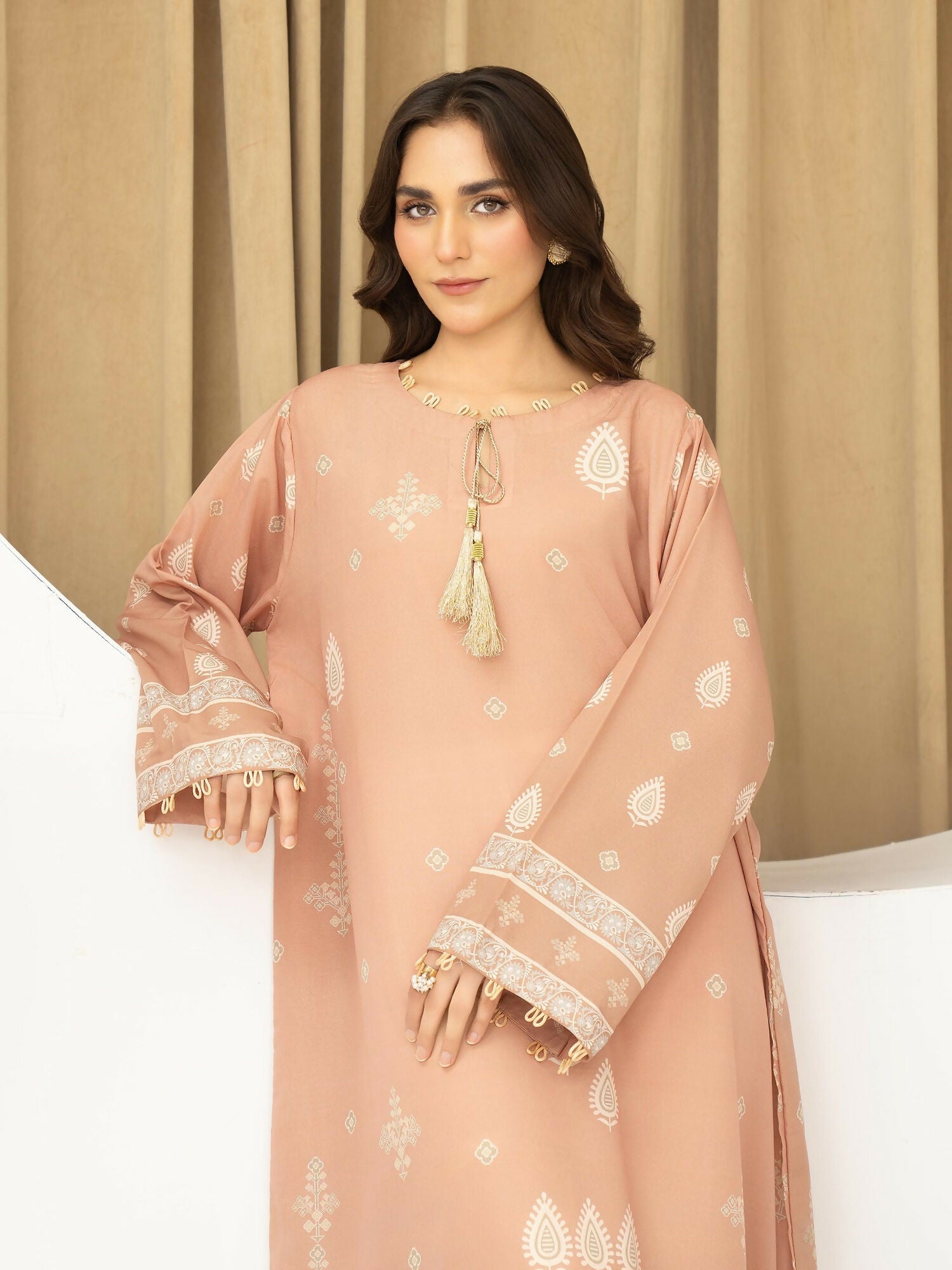 Panache Apparel Florise Lawn Printed Shirt-Elura