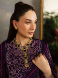 Mahnur Kaia Slub Linen Embroidered Unstitched 3-Piece Suit-K- 01